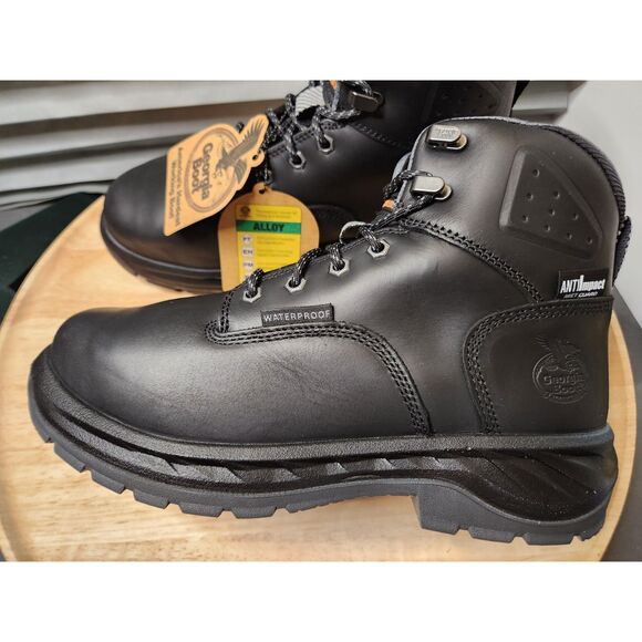 Georgia Boot Men’s 8.5W |Waterproof Alloy Toe Work Boots | Puncture Resistant - Picture 2 of 11